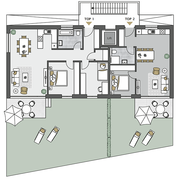 Apartmenthaus Dornbirn Erdgeschoss