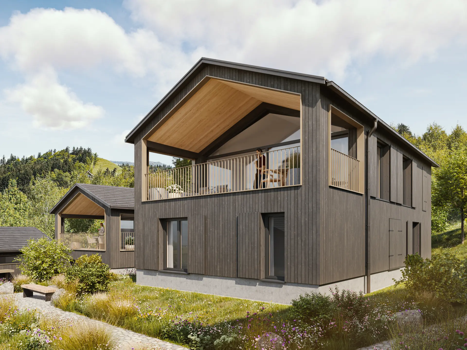 SEEnsucht BERGchalet mit Satteldach und Terrasse